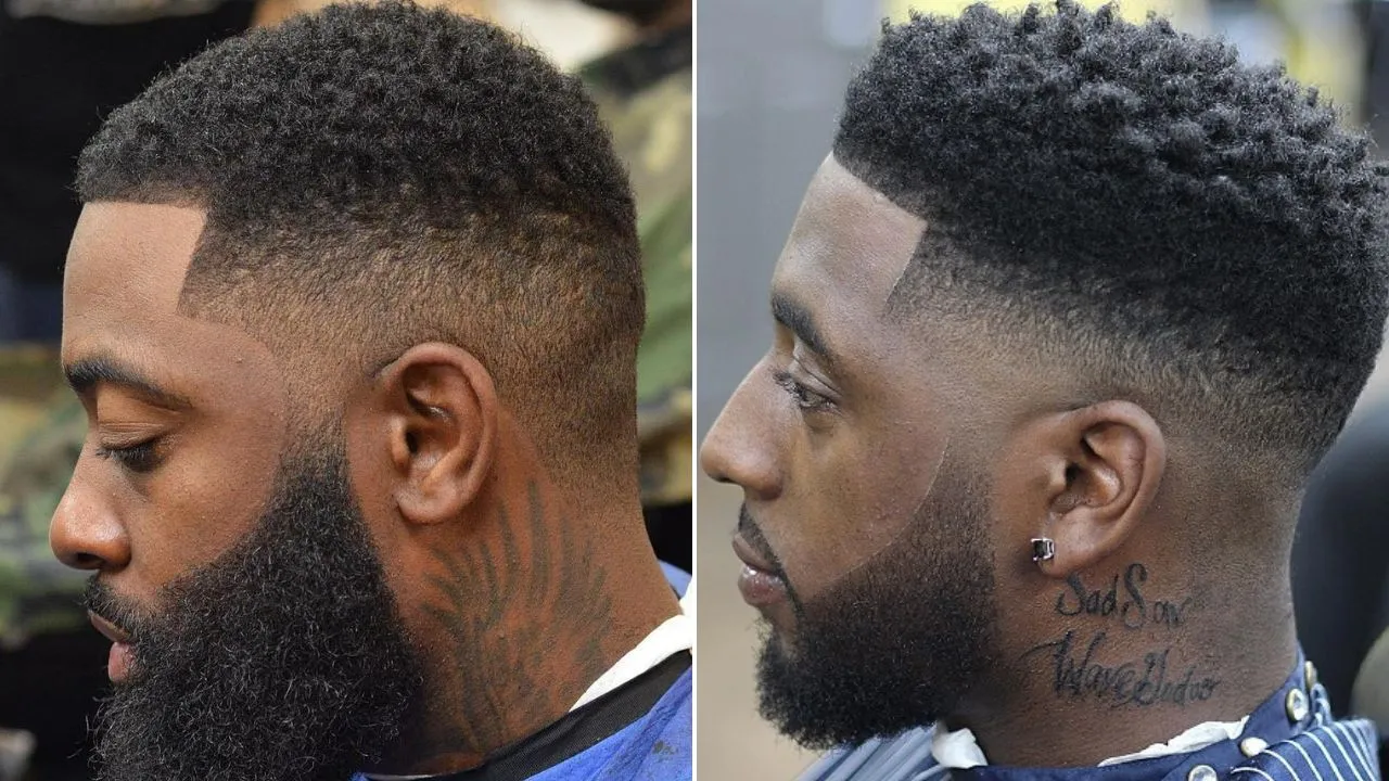 Fade With Design Haircut